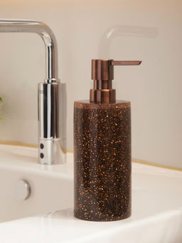 OBSESSIONS - Polyresin Soap Dispenser for Bathroom & Kitchen, Copper