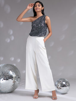 Twenty Dresses by Nykaa Fashion - Metallic Shimmer Lights Top