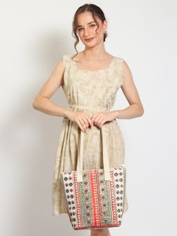 ART AVENUE - Multi-Colour Beckon Cotton Printed Women Handbag