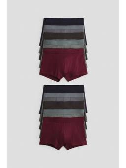 H&M - Boys Multi-Color 10-Pack Cotton Trunks