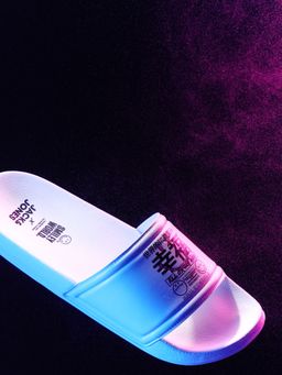 Jack & Jones - SMILEY White Pool Sliders