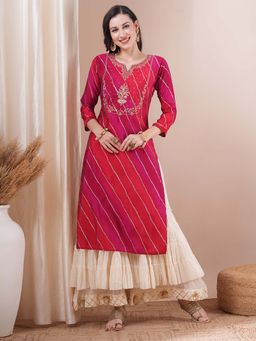 FASHOR - Women Multi-Color Printed Kurta