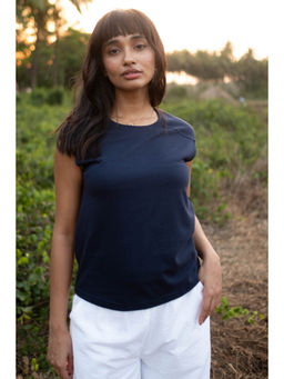 Creatures of Habit - Pima Muscle Deep Sea Blue T-Shirt