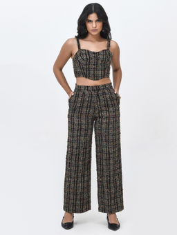 Contemponari - Girls On Wheels Textured Trouser