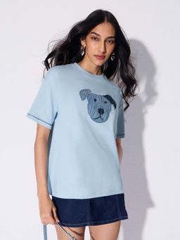The Souled Store - Denim Dawg Women Oversized T-Shirt