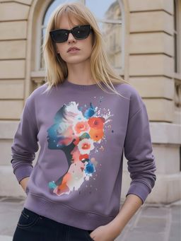 Sera - Mauve Winter Fleece Sweatshirt