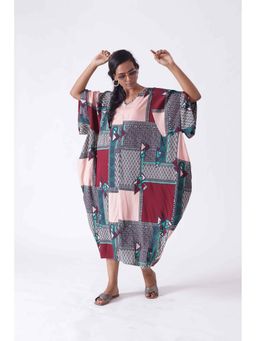 Mala Singh - Womens Cotton Printed Multi-Color Dress