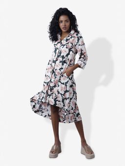 Mala Singh - Womens Cotton Floral Multi-Color Dress