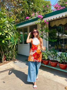 Label Aditi Hundia - Elif Multi-Color Short Kurti