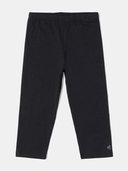 Jockey - AG18 Girls Super Combed Cotton Elastane Capri - Black