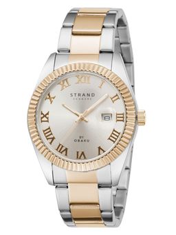 Strand by Obaku - Delmore Indigo S721GDHVSH Silver Dial Quartz Watch For Men