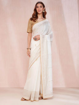 Fabindia - Natural Cotton Silk Woven Saree