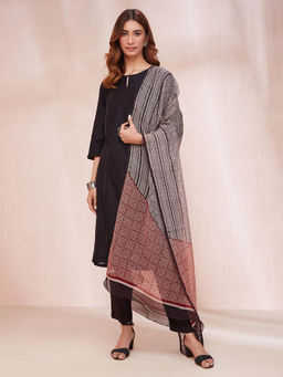 Fabindia - Natural Cotton Silk Bagh Printed Dupatta