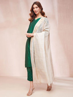 Fabindia - Natural Cotton Silk Blend Maheshwari Dupatta