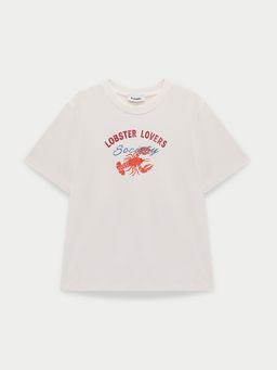 Pomelo - Lobster Lovers Graphic Tee - White