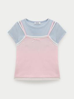 Pomelo - Layered Cami Tee - Pink