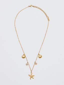 Pomelo - Seashell Starfish Necklace - Multi color