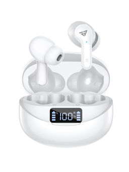 FUR JADEN - AirJams Pro Bluetooth 5.1 Wireless Earbuds Dual Mics 40H Playtime IPX5 - White
