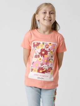 Kate & Oscar - Girls Printed T-shirt - Pink