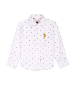 U.S. POLO ASSN. - Geometric Print Oxford Shirt