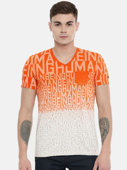 Being Human - Mens Tomato Slim Fit Crew Neck T-Shirt