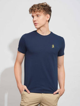 Being Human - Mens Navy Easy Fit Crew Neck T-Shirt