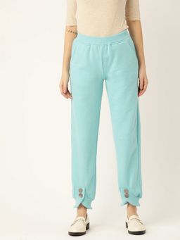 BRINNS - Women Fleece Turquoise Joggers