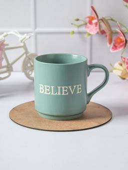 Voncasa - Ceramic Coffee Mug Believe - 360 Ml