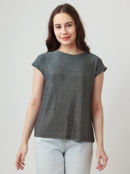 Zink London - Womens Silver Solid Top
