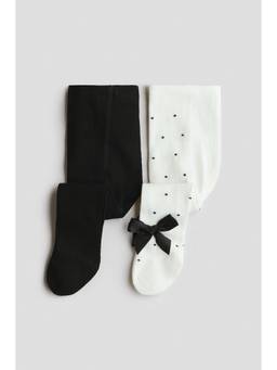 H&M - Girls Multi-Color 2-Pack Tights