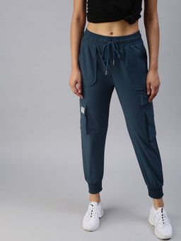 SHOWOFFFF - Teal Solid Joggers