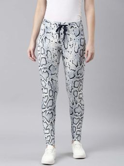 SHOWOFFFF - Blue Animal Print Jeggings