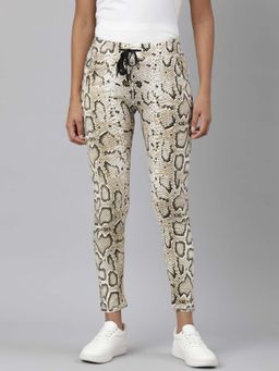 SHOWOFF - Olive Animal Print Leggings