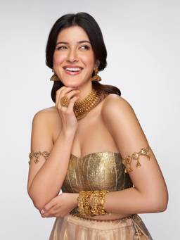 Indinoor - Gold Traditional Ghungroo Baju Bandh