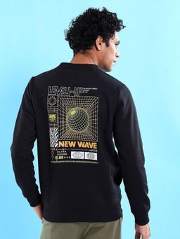 The Indian Garage Co - Men Regular Fit Printed Crew Neck Full Sleeves Sweatshirt