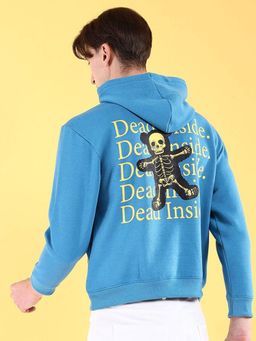The Indian Garage Co - Men Relaxed Fit Printed Hooded Full Sleeves Sweatshirt