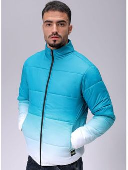 The Indian Garage Co - Men Slim Fit Ombre High Neck Full Sleeves Jacket