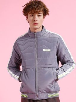 The Indian Garage Co - Men Regular Fit Printed High Neck Full Sleeves Jacket