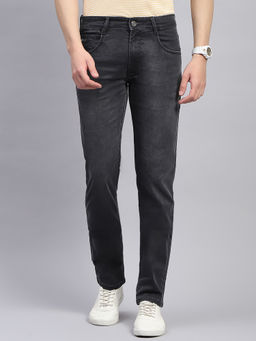 Monte Carlo - Men Grey Light Wash Narrow Fit Denim Jeans