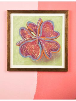 Freedom Tree - Seedpod Herb Green Woodcut Wall Art With Acrylic Frame