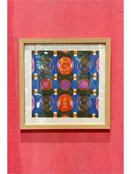 Freedom Tree - Marica Swirl Blue Graphic Wall Art With Acrylic Frame