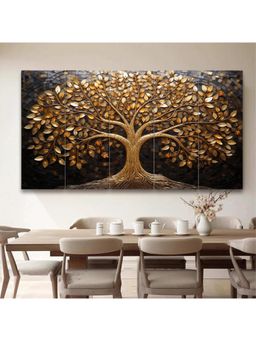 Artsense - Golden Tree Mosaic Wall Art (Pack of 5)