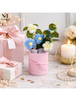 NFI Essentials - Crochet Bouquet In Decorative Pink Pot