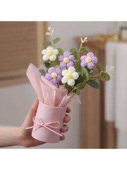 NFI Essentials - Crochet Bouquet In Decorative Pink Pot