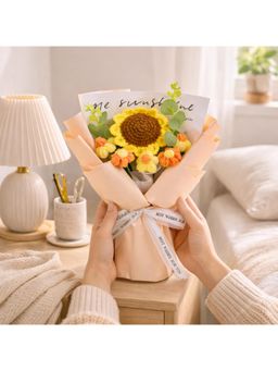 NFI Essentials - Cotton Crochet Sunflower Bouquet
