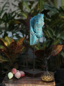 Revive Home - Wooden Distressed Horse On Stand