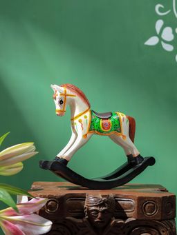 Revive Home - Handcrafted Wooden Rocking Horse - Multicolor