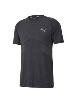 Puma - EVOSTRIPE Seamless Black Mens Sports T-Shirt