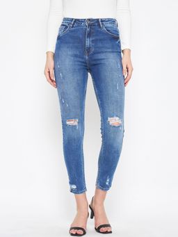 CAMLA - Barcelona Distressed Blue Skinny Fit Jeans For Women