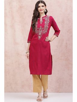 Rangriti - Magenta Printed Kurta